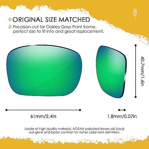 Image of ANSI Z87.1 Replacement Lenses For Oakley Drop Point OO9367 Sunglasses