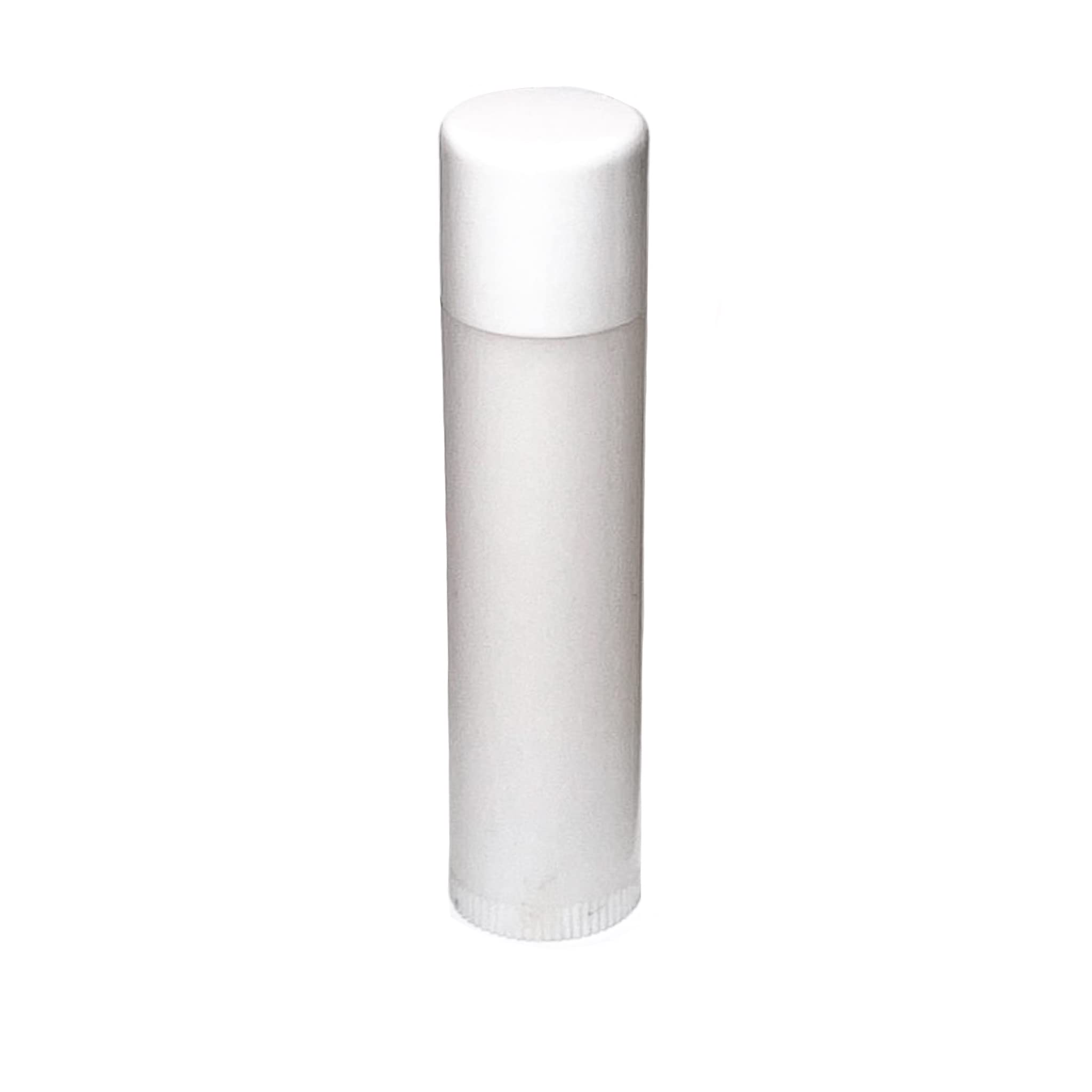 Prefilled unlabeled chapstick White Tube Made with Beeswax and 100 all natural For Men Women and Children Plain