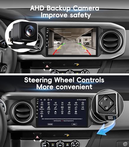 Image of 4G+64GB Android 13 Car Radio Stereo for Toyota Tacoma 2016-2021,10 inch Touch Screen Head Unit with CarPlay /Android Auto /GPS Navigation /Bluetooth /FM /DSP Radio /AHD Backup Camera