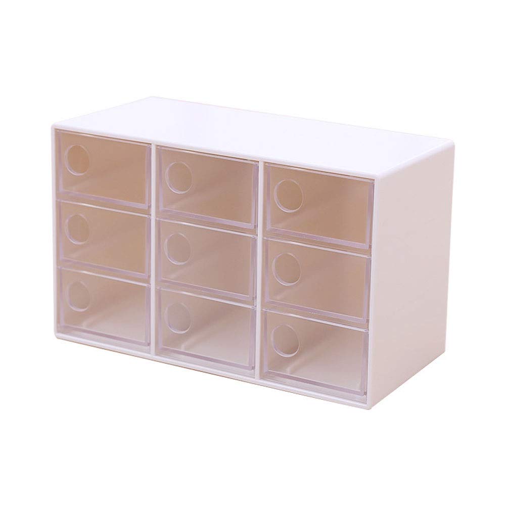 Sddpulse Women's Jewelry Box Creative Transparent Jewellery Organiser Nine Drawers Jewellery Chest Fashion Dustproof Finishing Box Jewelry Box For