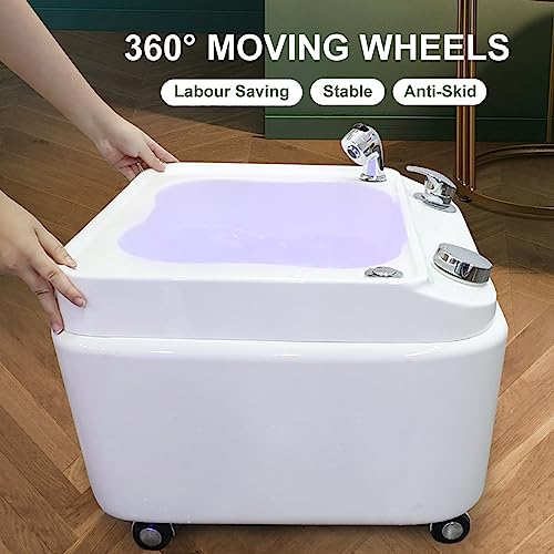 Masajeador de pies acrílico con calor y spa portátil miniatura 4