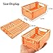 6-Pack Small Pastel Crates, Mini Plastic Baskets for Shelf Storage Organizing, Durable and Space Saving Stacking Folding Storage Baskets for Home Classroom Office Bathroom Storage (5.9