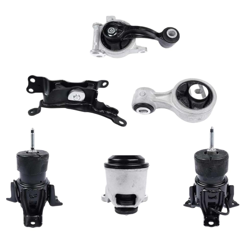 Qhtwuyqek Onecolor Engine Transmission And Torque Strut Mount 6 Piece Set 112701Aa0e 113604Ra0a 113201Aa0b 113509N00a Compatible With Nissan Murano 2009 2010 2011 2012 2013 2014