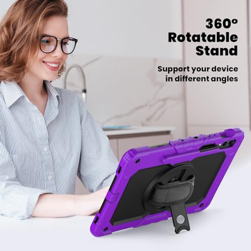 Housse Samsung Galaxy Tab S10+ Plus violette pour éviter les chutes et bris d'écran - 4