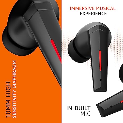 Image of AmazonBasics True Wireless in Ear Earbuds with Mic, BT 5.3, Upto 60 Hrs Playtime, Deep Bass Sound, Fast Charge, Comfort Fit Ergonomic Design, ENC, Battery Indicators