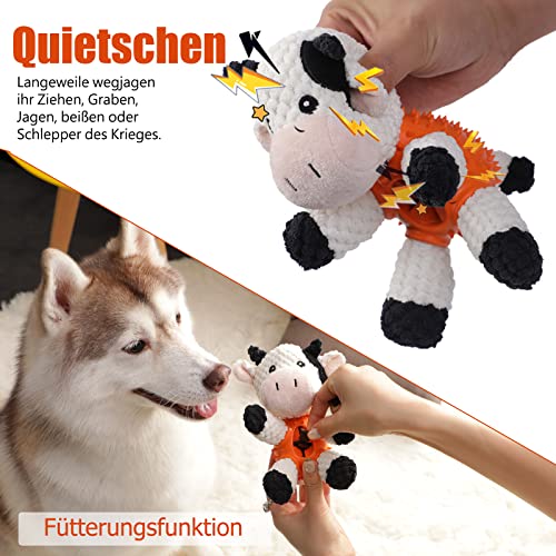 BARMI Hunde-Plüschspielzeug Hundespielzeug Quietschendes interaktives Hundespielzeug für kleine und mittelgroße Hundewelpen großer Rassen