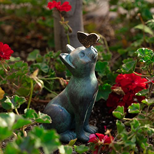 Iheartcats Cat Memorial Figurine With Butterfly - Cat Statue Pet Memorial Gifts #TOP3