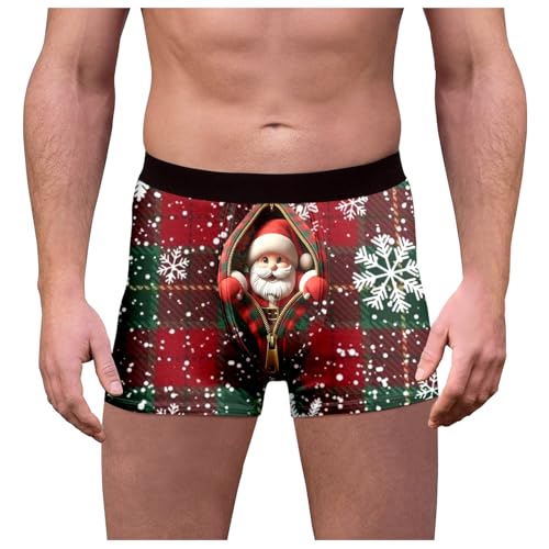 Générique Caleçon Noël Homme, Boxer Drole Homme Fantaisie Calecon Pere Noel Humour Boxeurs NoëlSlips Moche NoëlMotif Vacances Nouveauté Shorts Caleçons...