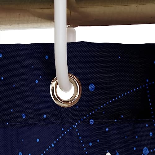 Rideau de douche bleu foncé imperméable 300x200cm KnSam