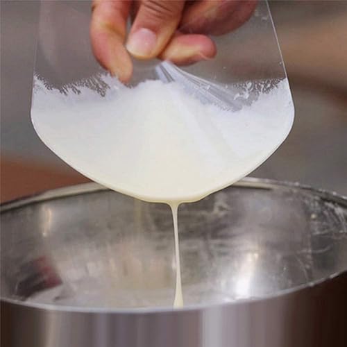 Miniatura 4 de Raspador de plástico transparente flexible para tartas de pan, pastelería, chef, panadería, suministros de decoración de pasteles (5 piezas)