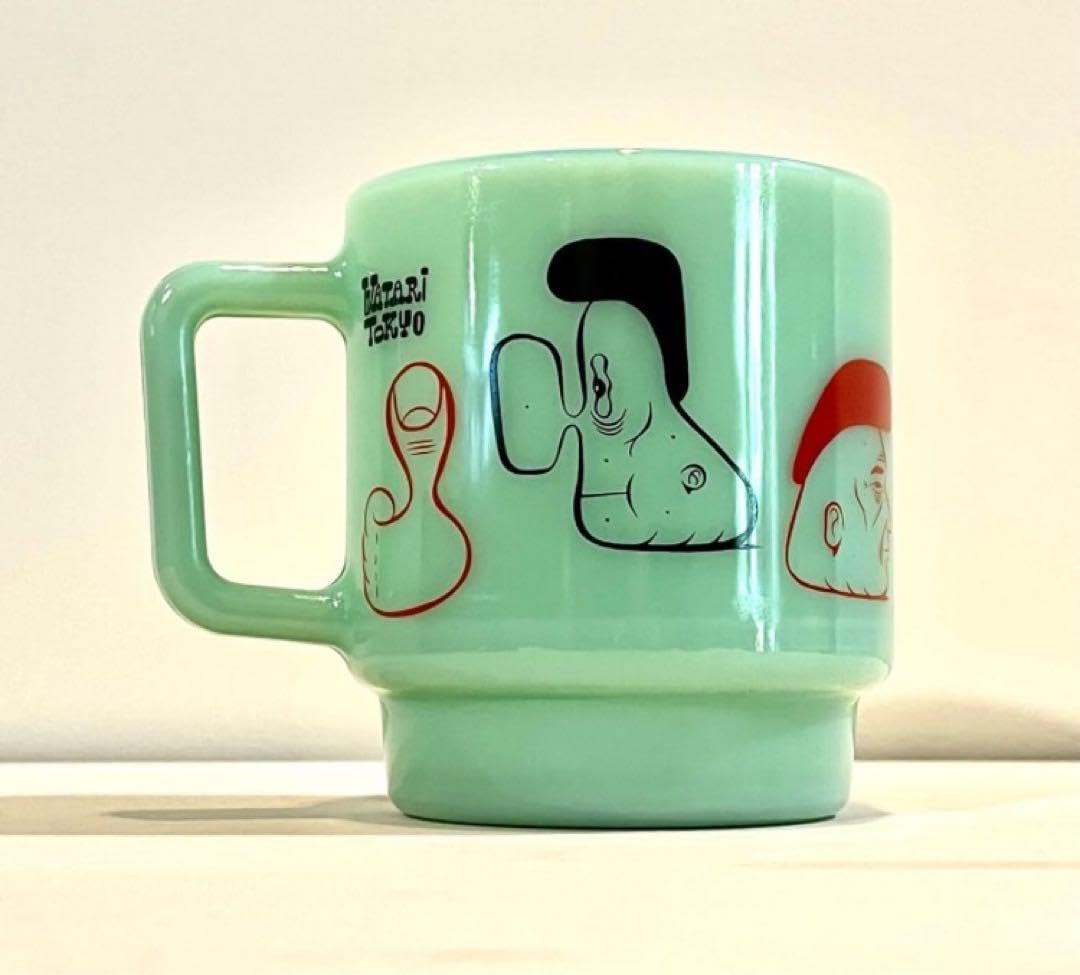 Amazon.co.jp: onsundays barry mcgee ミルクグラス マグ ジェード 