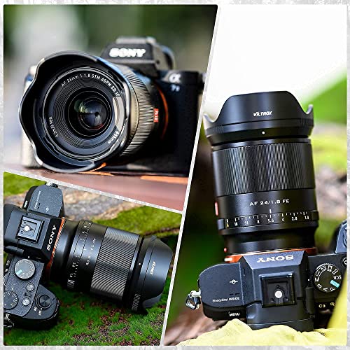 Image of VILTROX 24mm F1.8 f /1.8 FE Full-Frame Autofocus Lens Compatible with Sony E-Mount Camera A5100 A6600 A6500 A6400 A6300 A6000 a7R4 A7III A7S2 A7III A7RII A7II A7S A7R A7 A7RIV A7RIII A7SIII
