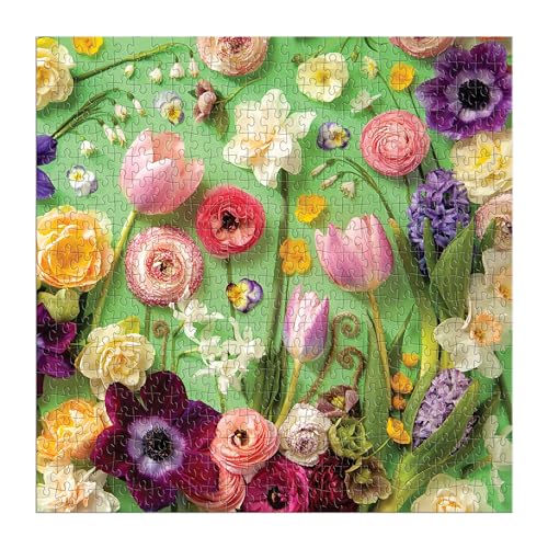 Galison - Springtime Petals Rompecabezas de 500 Piezas para Adultos | Fotografía por Julie Seabrook Ream, Flores Coloridas, Primavera, Desafiante, Papel Reciclado, Sin Polvo, Tamaño Terminado 20" x 20" miniatura 2