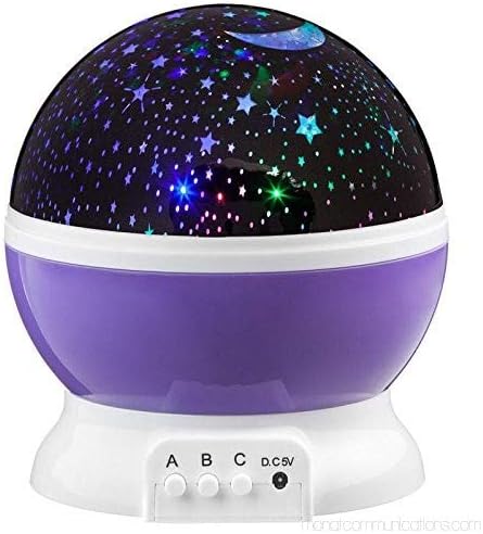 Mopslik Kid's Room Night Light Ceiling Star Projector for Getting Babies to Sleep (Blue)