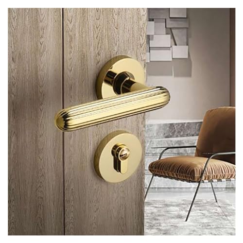 Cerradura silenciosa para baño y dormitorio en madera maciza estilo nórdico 4