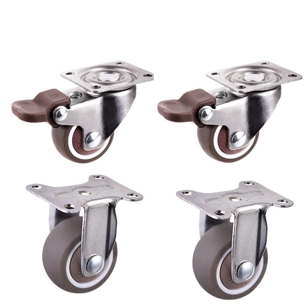 Roulettes silencieuses en caoutchouc souple anti-trace pour chaises et meubles