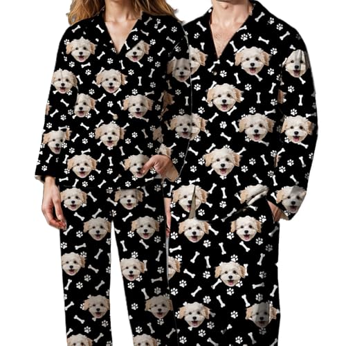 Personalized Pajamas, Custom pajamas with photo, Custom Pajamas for Men & Women, Printed Sleepwear Gifts for Family2