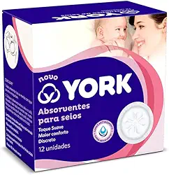 York Absorventes Para Seios 12 Unidades