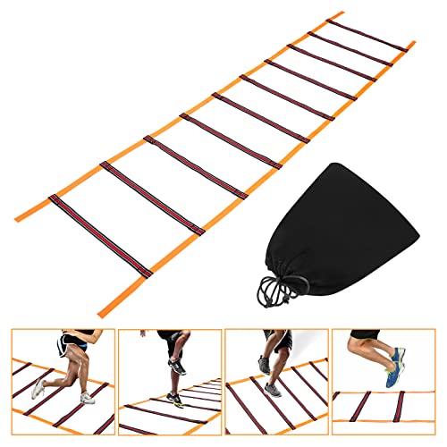 Azreference Agility Ladder Speed Training Equipment 16Ft 10 Rung With Carry Bag For Soccer Football Footwork Exercise Fitness #TOP4