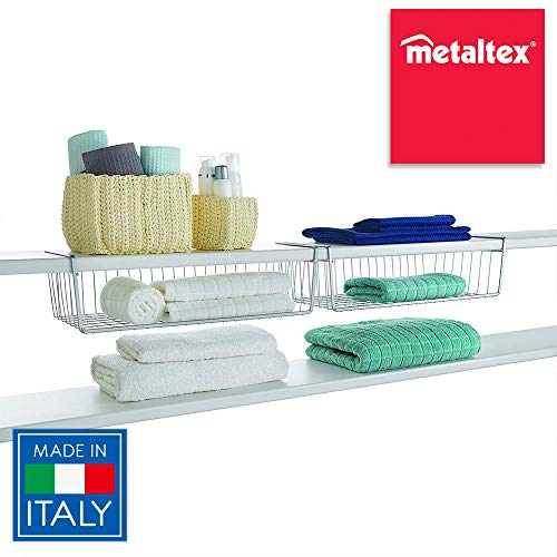 Metaltex 364850039 Kanguro kastmand, 50 cm, zilver - Image 4