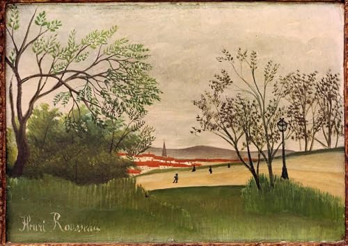 Tableaux posters impression toile haut de gamme paysage du clocher Henri Rousseau 60x90