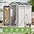 SELLERWE 6x4 FT Outdoor Storage Shed, Waterproof Thicker Resin Shed with Floor & Lockable Door & Window & Vents, Plastic Tool Shed for Backyard,Garden,Patio,Poolside,All Weather Use, Dove Grey