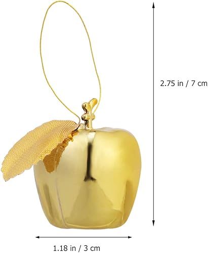 Miniatura 3 de Amosfun 24 adornos de manzanas navideñas inastillables para árbol de Navidad, decoración de fiesta de Navidad