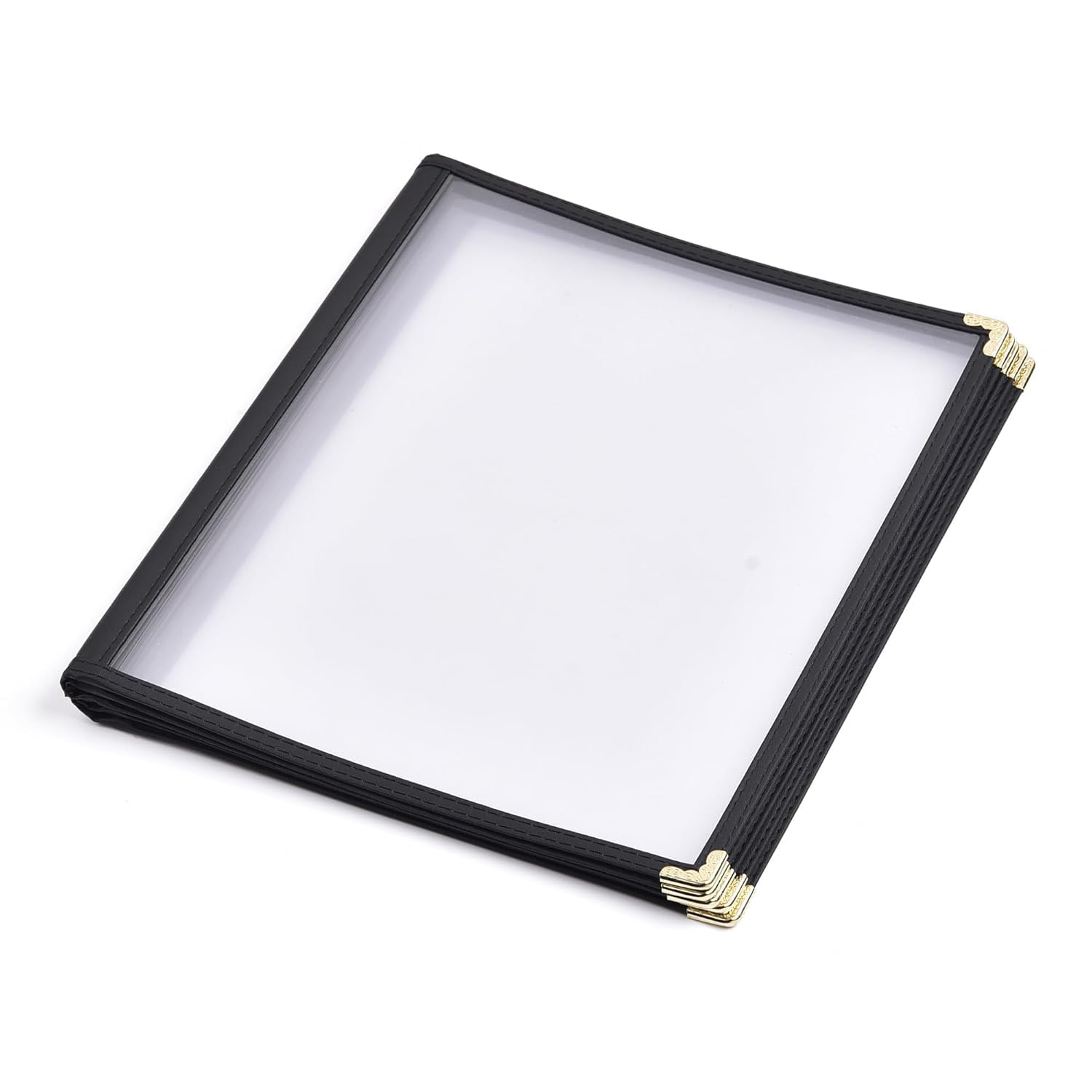 Cubiertas de menú, portamenús, Cubierta de menú, Libro de menú, Cubierta de menú, Cubiertas de menú de Restaurante, Carpeta Negra para Bar, cafetería y Restaurante (16 páginas, 32