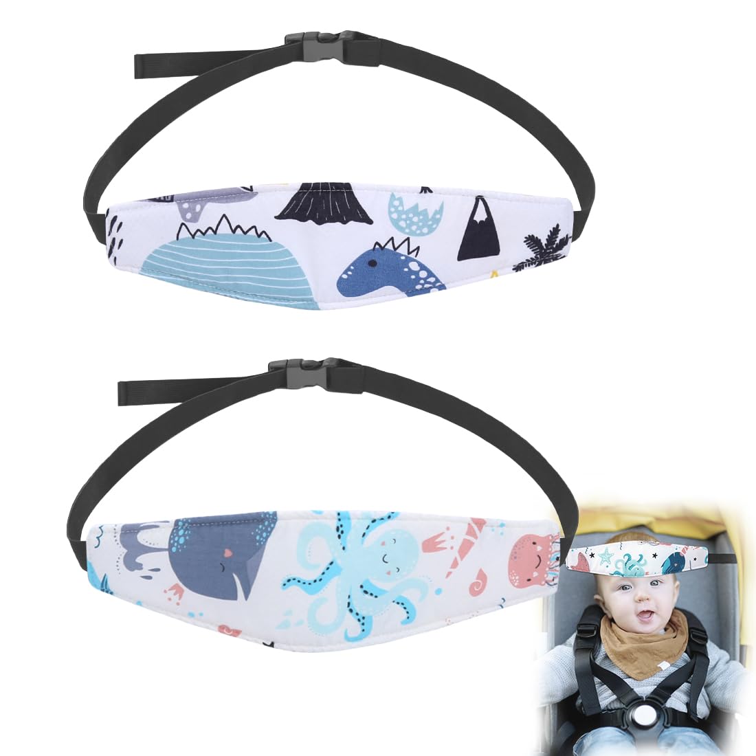 StoHua Les Nourrissons Réglables Et Bébé Cou Tête De Soutien, U Coussin Enfants Voyage Coussin Pour Siège D'auto, Protection De Sécurité Offres Pour Les Enfants