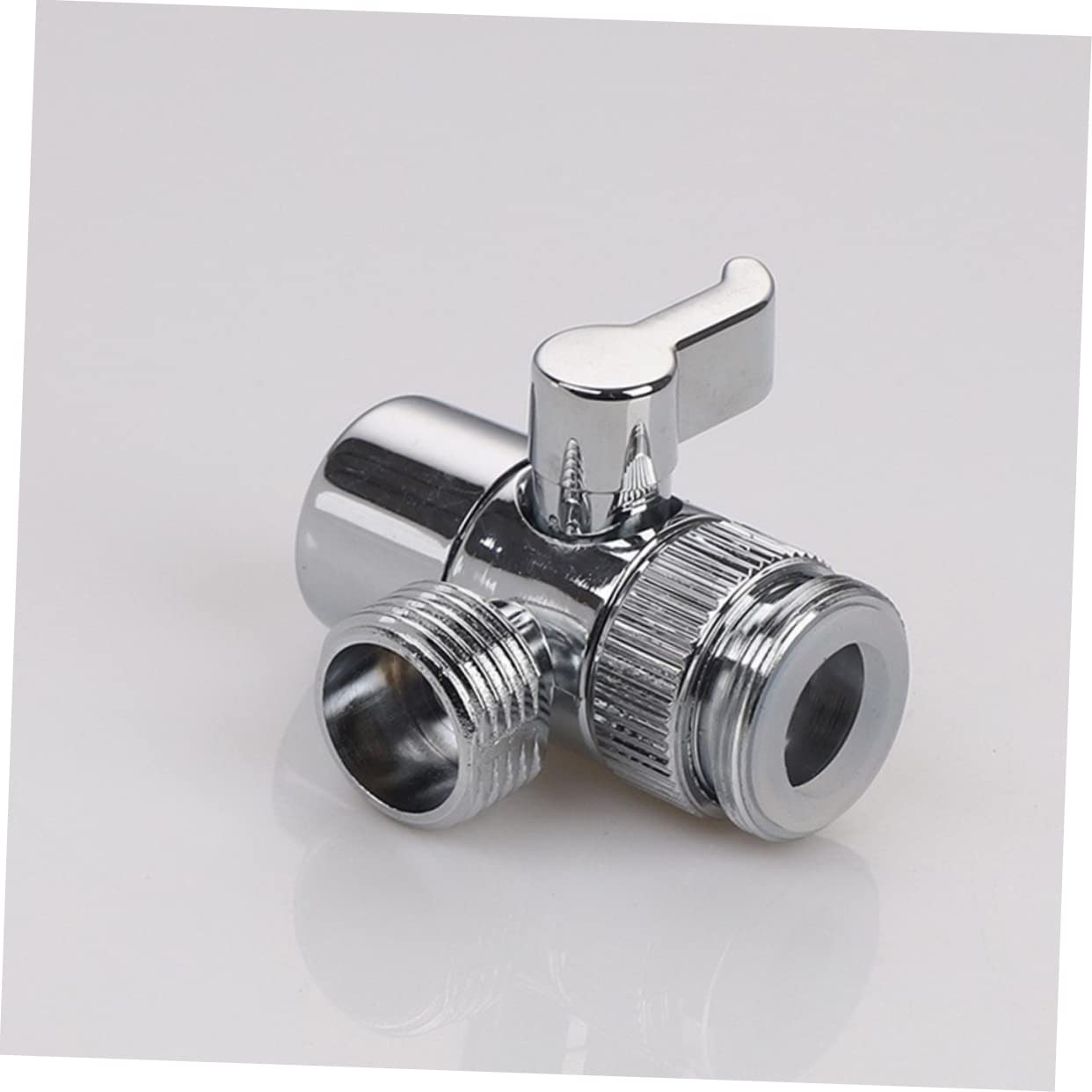 Paquete de 2 adaptadores de grifo de cocina de aleación de zinc de conexión rápida para manguera de jardín, válvula desviadora para un control eficiente del flujo de agua, duradero y fácil de instalar
