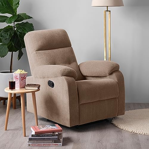 Home Centre Toledo Fabric 1Seater Recliner Beige Amazon.in Home