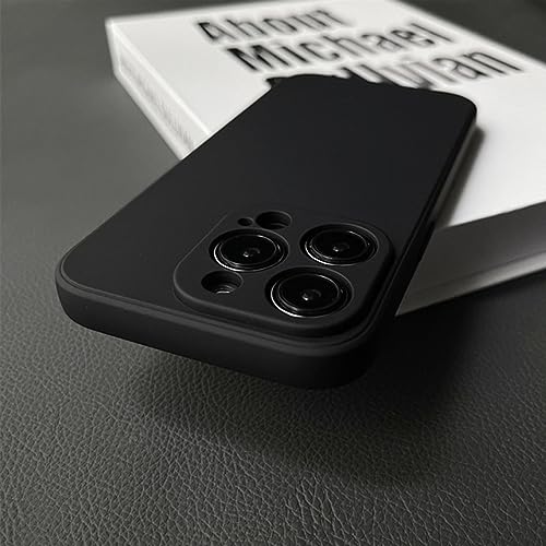 Coque carrée iPhone 12 silicone ENILSA noire housse antichoc pour le quotidien