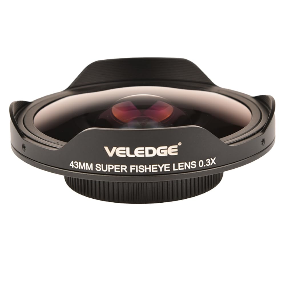 Adaptateur d'objectif Fisheye 37 mm 0, 3X HD Adaptateur Grand Angle Caméra Accessoires Les