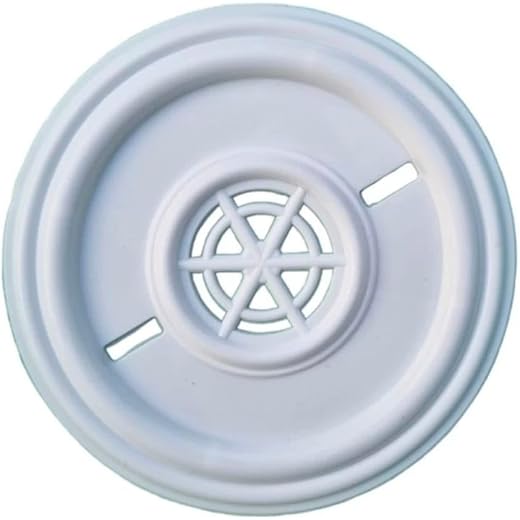 Modular Plate for Electrical Fan Round Sheet Plastic PVC Fan Sheet Cover Wall Plug Size 165mm (Pack of 5)