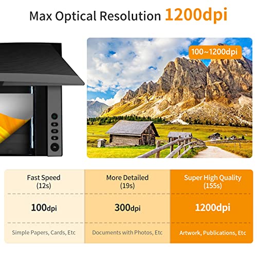 VIISAN 3120 A3 Flatbed Scanner, 1200 DPI, CIS Sensor, Scan 12" x 17" in 8 sec, Frameless, Auto-Scan, Document & Photo & Book Scanner, Design for Library, School and Soho. Supports Windows & Mac - Image 4