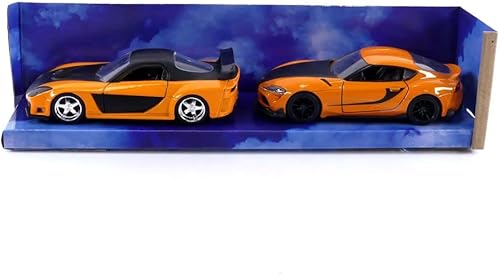 Fast Furious 132 Hans Mazda RX-7 Toyota GR Supra - Paquete individual de automóvil fundido a presión juguetes para niños y adultos