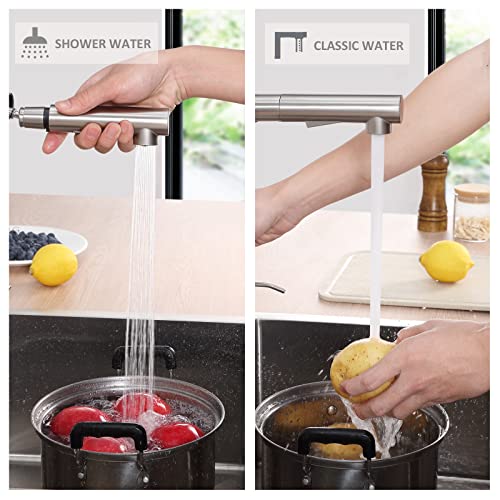 Grifo-Cocina-Extraible-CECIPA-grifos-cocina-fregadero-con-Ducha-de-2-Modos-de-Rociado-Grifo-de-Cocina-Giratorio-360–con-Burbujeador-Desmontable-Caliente-y-Fria-Agua-Acero-Inoxidable-Cepillado