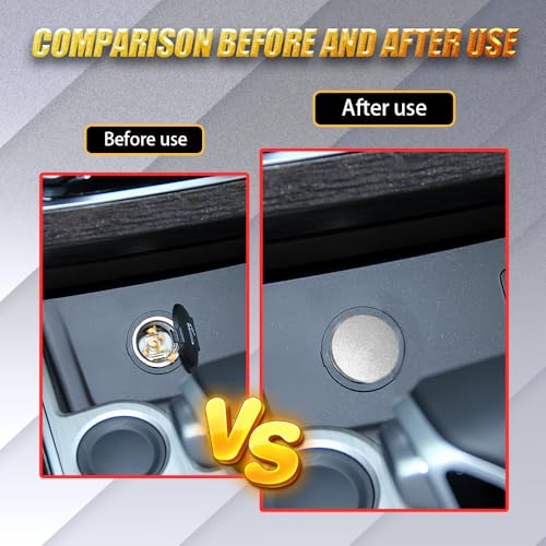 Image of Car Cigarette Lighter Plug Cover, Car Plug Cap, Aluminum Auto Cigarette Lighter Plug Part, Waterproof Dustproof Plug Auto Accessory for Vehicles with Standard 12 Volt Power Source (Silver)