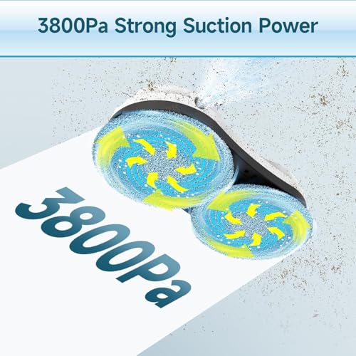 iDEEBO C200 Fensterputzroboter, Intelligente Pfadplanung des Fensterreinigung, Automatischer Wasserspray, Hochhaus-Sicherheitsdesign, 12 Reinigungstücher – Bild 3