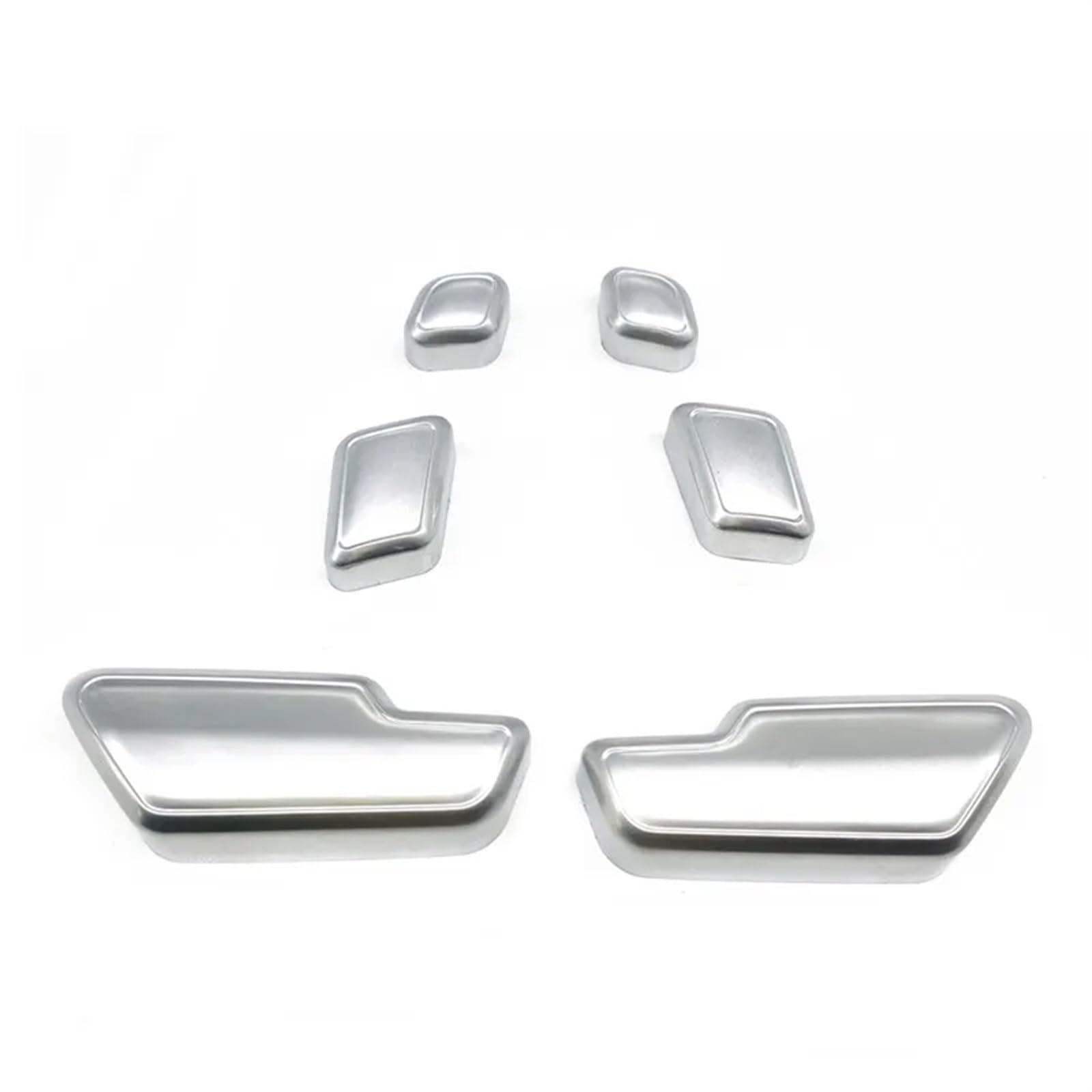 Car Trim Interior for Benz C E Class W204 W212 GLE W166 ML GL GLS Car Seat Adjust Button Cover Sticker(Silver)