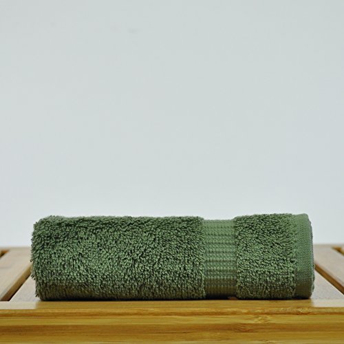 Luxury Hotel & Spa Collection Highly Absorbent, quick dry 100% Turkish Cotton 700 GSM, Eco friendly Towel, For Bathroom, Gymand Kitchen Dobby Border Soft Towel Set (Mix Color, Wash Cloths - Set of 12) - Thumbnail 5
