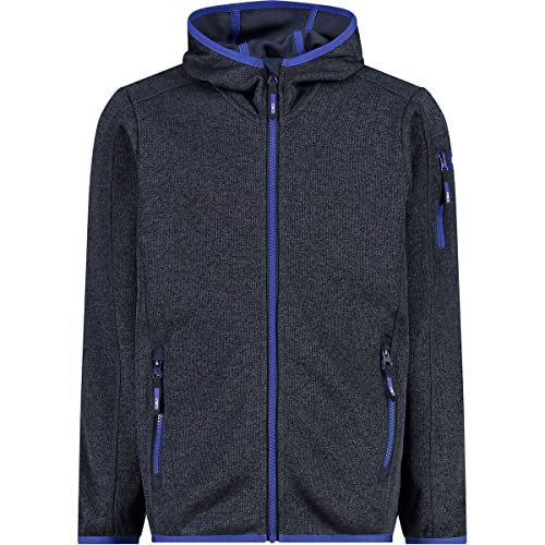 CMP Hooded Knit Tech fleece, Softshell Jacket With Climaprotect Wp 7,000 Technology, Boy, B.Blue-Light Blue, 110