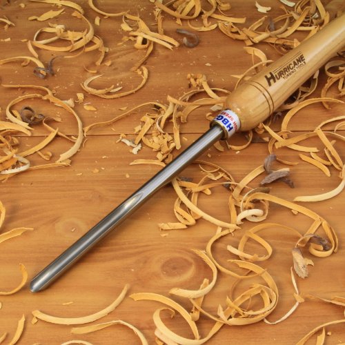 Hurricane Turning Tools, HTT-101, High Speed Steel, 1/2" Bowl Gouge (3/8" Flute) for Woodturning