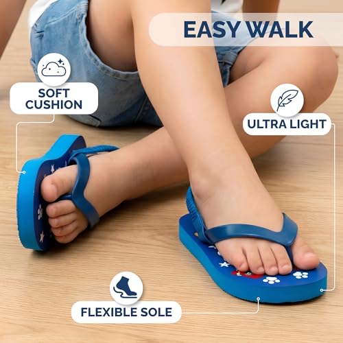 Image of Nickelodeon Girls Boys character flip flops sandals kids water shoes - Paw Patrol Blues Clues Baby Shark - thong beach slides summer slip on quick dry toddler little kid
