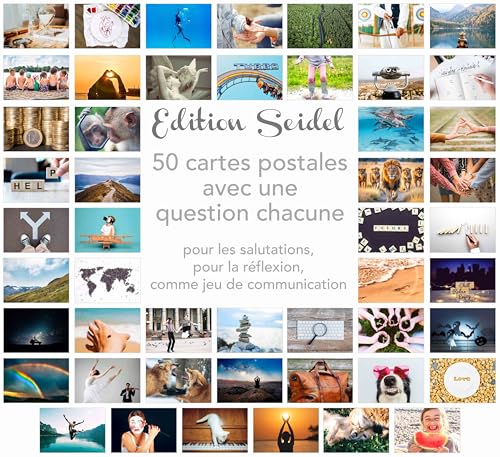 Edition Seidel Lot de 50 cartes postales de qualité supérieure - Cartes de motivation - Jeu de conversation - Outils de coaching - Cartes de paysages naturels - Cartes...