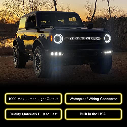 Módulo Emisor LED para Niebla 60mm 15W Amarillo miniatura 4