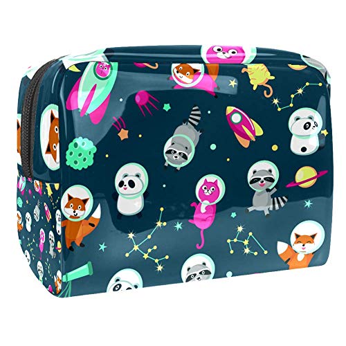 Preisvergleich Produktbild Kulturbeutel mit niedlichen Tieren, Astronauten / Make-up-Organizer / Kosmetiktasche / tragbares Reise-Set / Haushalts-Aufbewahrungsset / Badezimmer-Aufbewahrung für Geschäft, Urlaub, Haushalt