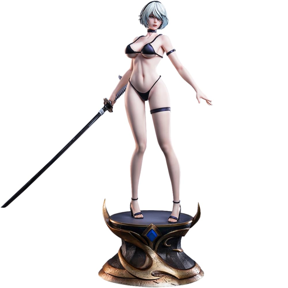 Amazon.com: 2B Figure Statue Swimsuit Anime Automata2B Action