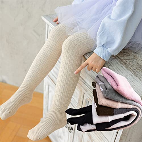 Cable Knit Tights for Toddler and Girls Seamless Fleece Lined Leggings Soft Cotton Stockings Girls Leggings for4