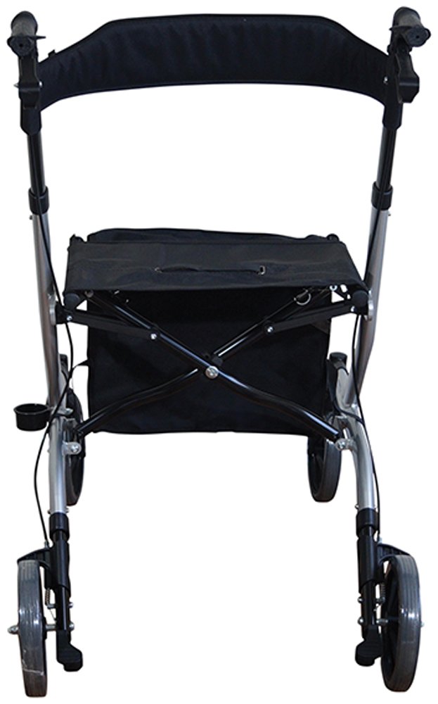 Aidapt grigio pieghevole ultra leggero Deluxe deambulatore a quattro ruote (idoneo per IVA sollievo nel Regno Unito)